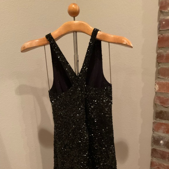 NWT All Saints hand beaded sequined SCALA Cocktail Cowl Neck Dress UK8/US4 - Picture 7 of 13